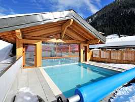 Swimming pool chalet